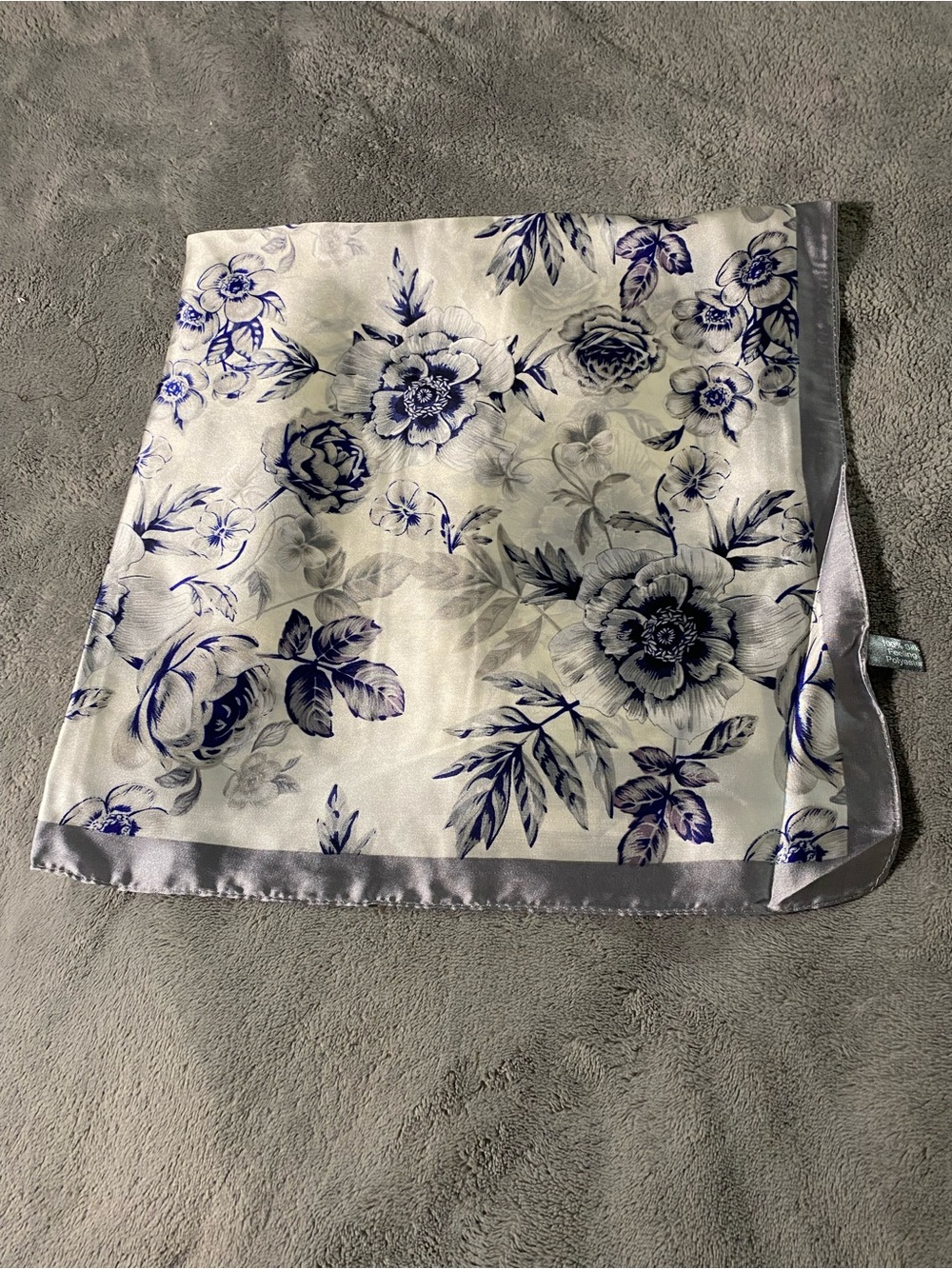 Scarf Blue Floral Print 🌸180x90cm
